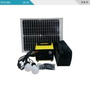 پکیج برق خورشیدی سیار 20 وات 9 آمپر ساعت مدل RP2109